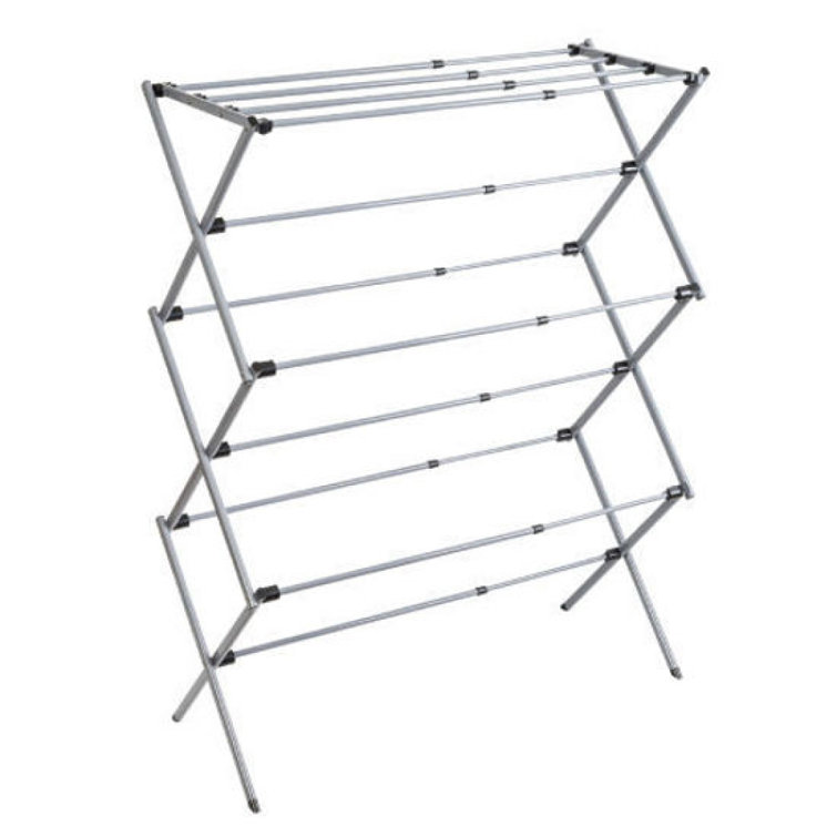 Rebrilliant Steel Foldable Accordion Drying Rack Wayfair Canada